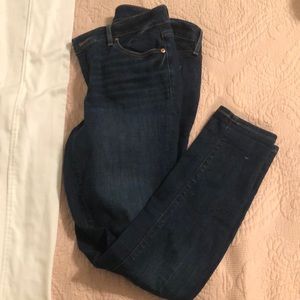 Loft dark denim skinny jeans 27/4